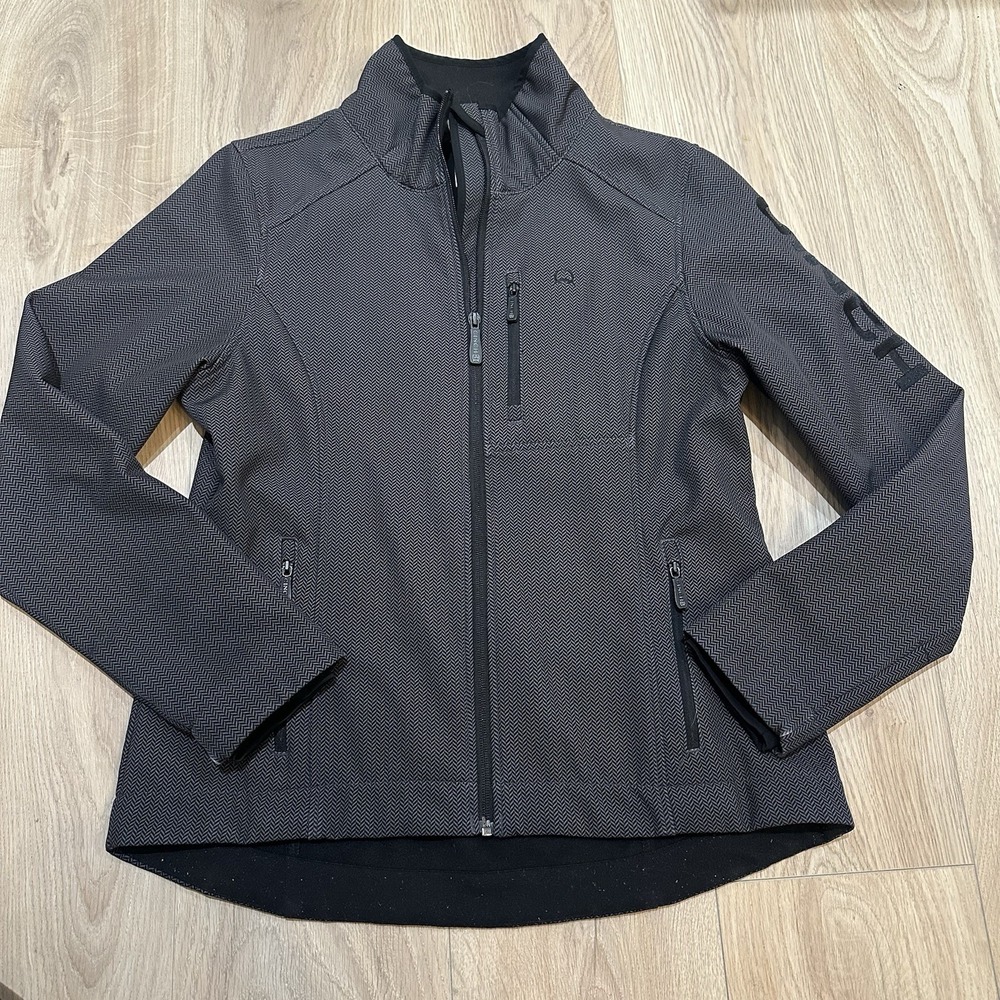 Cinch Jacket Womens Sz M Black  Bonded Concealed Carry Softshell Cowgirl Logo